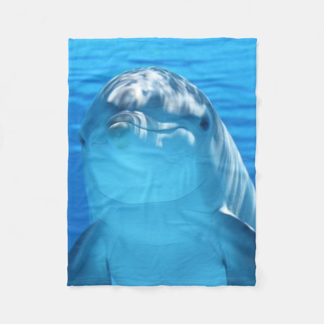 Delphin Fleecedecke (Vorderseite)