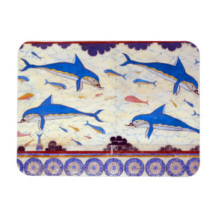 Delphin-Fresko vom Minoan Palast von Knossos Magnet