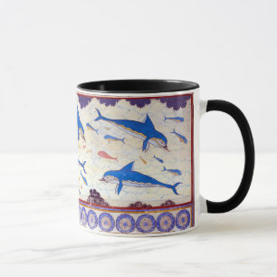 Delphin-Fresko vom Minoan Palast von Knossos Tasse