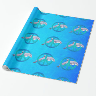Delphin-Frieden Geschenkpapier
