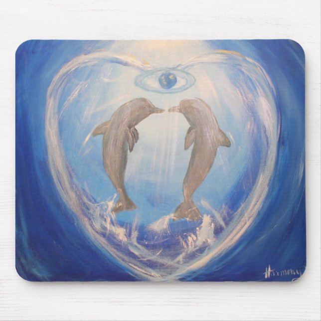 Delphin-Harmonie Mousepad (Vorne)