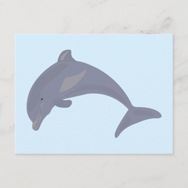 Delphin im Meer Feiertagspostkarte (Vorderseite)