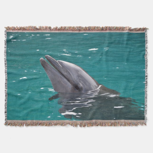 Delphin in Grün Decke (Vorderseite)