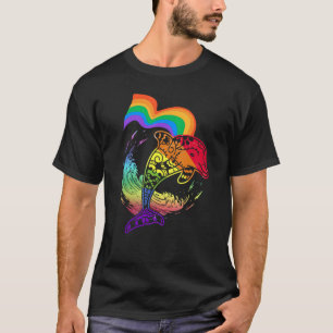 Delphin LGBTQ Gay Lesbian Design für Quee S T-Shirt