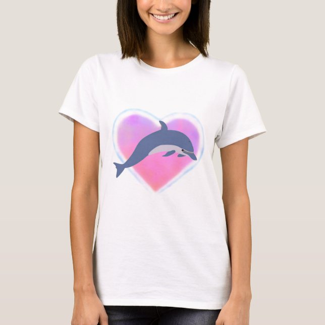 Delphin-Liebe-T - Shirt (Vorderseite)