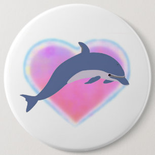 Delphin-Liebeknopf Button