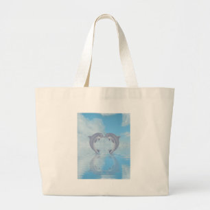 Delphin-Liebhaber-Geschenk-Ideen Jumbo Stoffbeutel