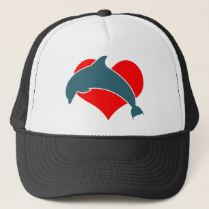 Delphin Luv Fernlastfahrer-Hut Truckerkappe