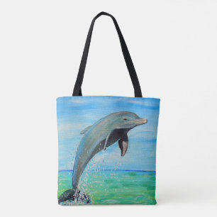 Delphin-Malerei Tasche