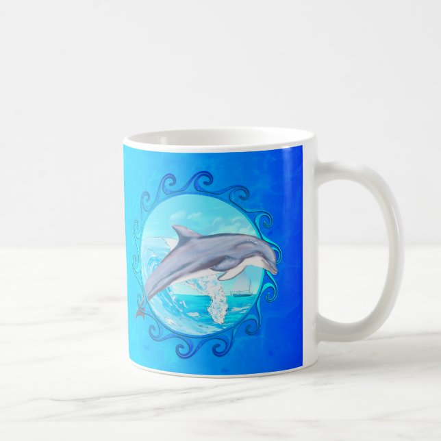 Delphin Maori- Sun Kaffeetasse (Rechts)