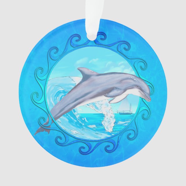Delphin Maori- Sun Ornament (Vorderseite)