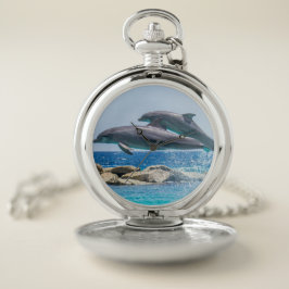 Delphin Marine Animal Swim Dive Destiny's Destiny Taschenuhr