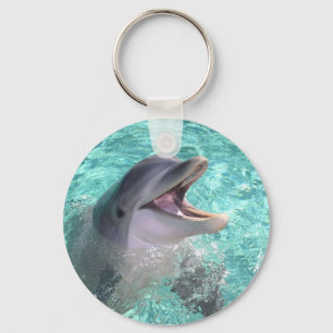 Delphin mit offenem Mund Schlüsselanhänger