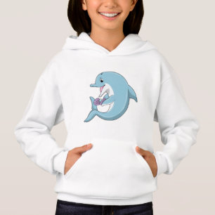 Delphin mit Perle Hoodie