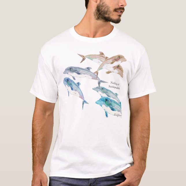 Delphin nichts ist Swimpossible T-Shirt (Vorderseite)