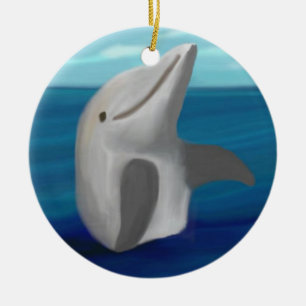 Delphin-Ozean-Verzierungen Keramik Ornament