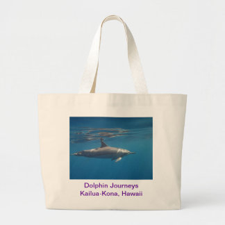 Delphin reist Leinwand-Tasche Jumbo Stoffbeutel