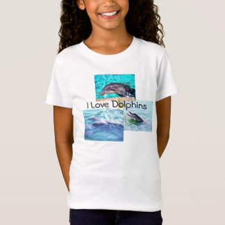 Delphin scherzt T - Shirt "ich Liebe Delphine "