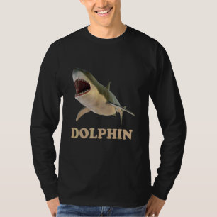 Delphin Shark Confusion Prank Meme Adult Humor T-Shirt