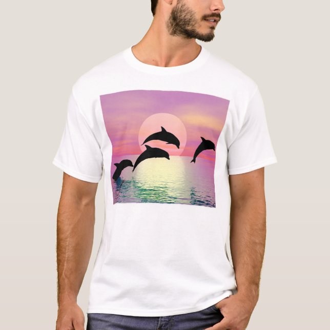 Delphin-Silhouette T-Shirt (Vorderseite)