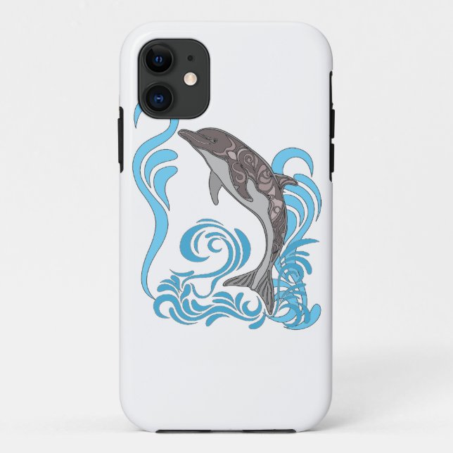 Delphin-Spritzen Case-Mate iPhone Hülle (Rückseite)