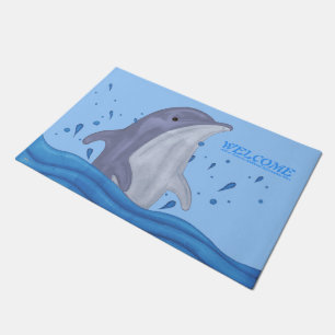 Delphin-Spritzen Fußmatte