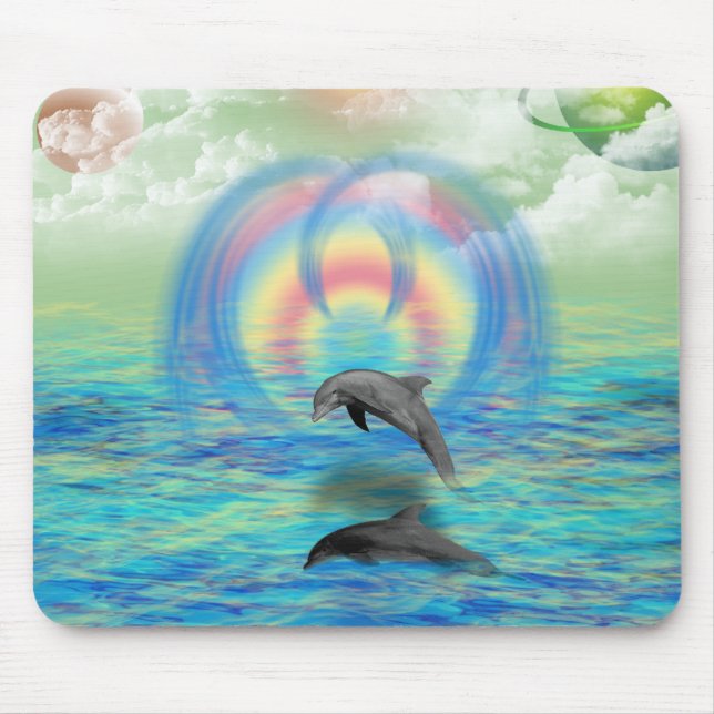 Delphin-Steigen Mousepad (Vorne)