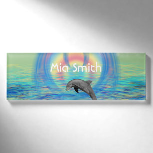 Delphin-Steigen Namenschild