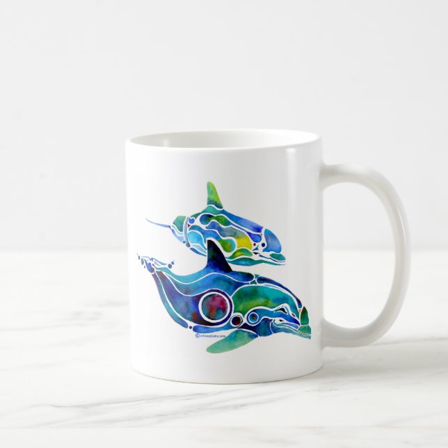 Delphin-Tanz Kaffeetasse (Rechts)