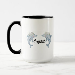 Delphin-Tasse mit Namen, Dolphin-Geschenke für Dol Tasse
