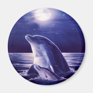 Delphin und Baby Magnet
