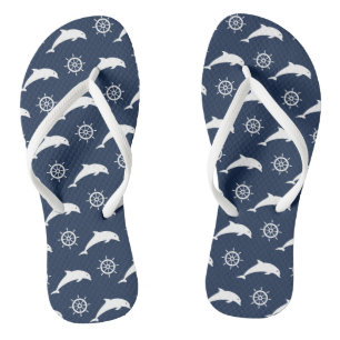 Delphine auf Parademuster Flip Flops