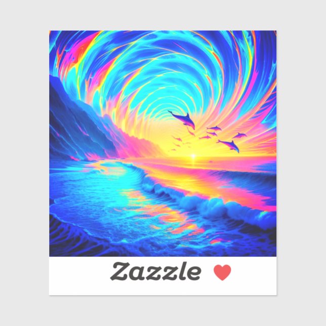 Delphine Aufkleber (Blatt)