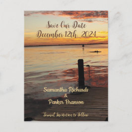 Delphine bei Sunset Rettete unsere Date Card Postkarte