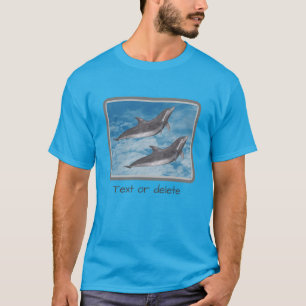 Delphine Blue Sky White Clouds Natasy Fantasy T-Shirt