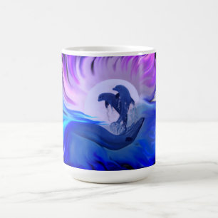 Delphine im Mondschein Kaffeetasse