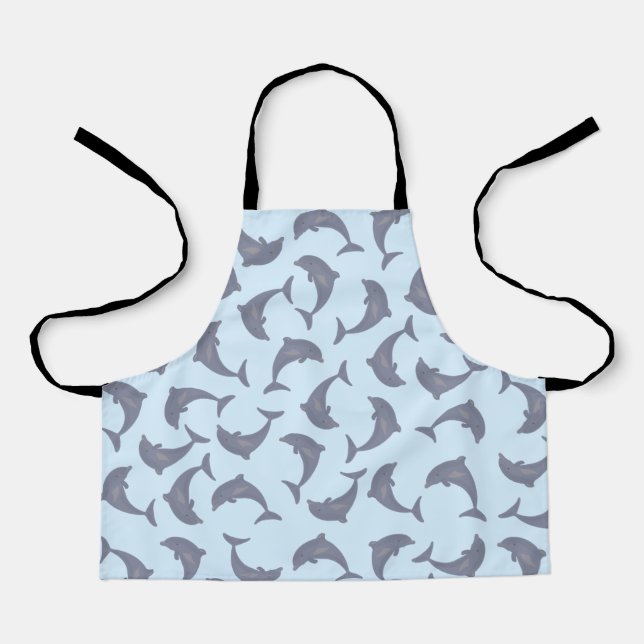 Delphine im Sea Pattern Artist oder Küche Schürze (Vorderseite)