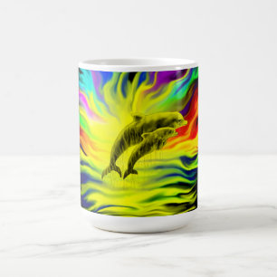 Delphine im Sonnenschein Kaffeetasse