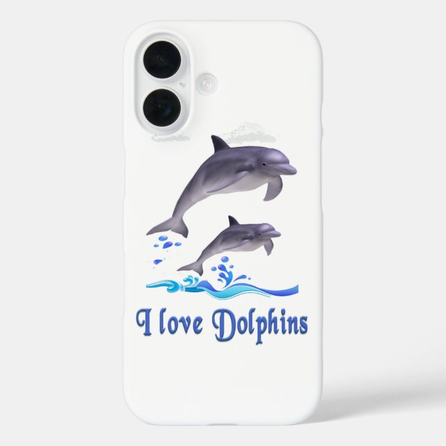 Delphine iPhone 16 Hülle (Rückseite)