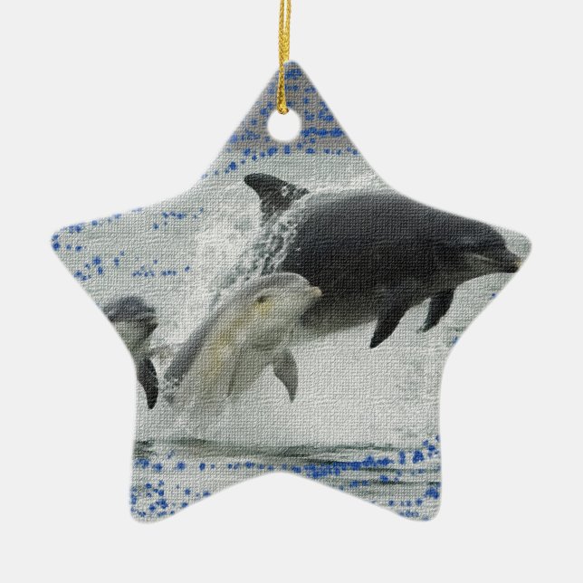 Delphine Keramik Ornament (Vorne)