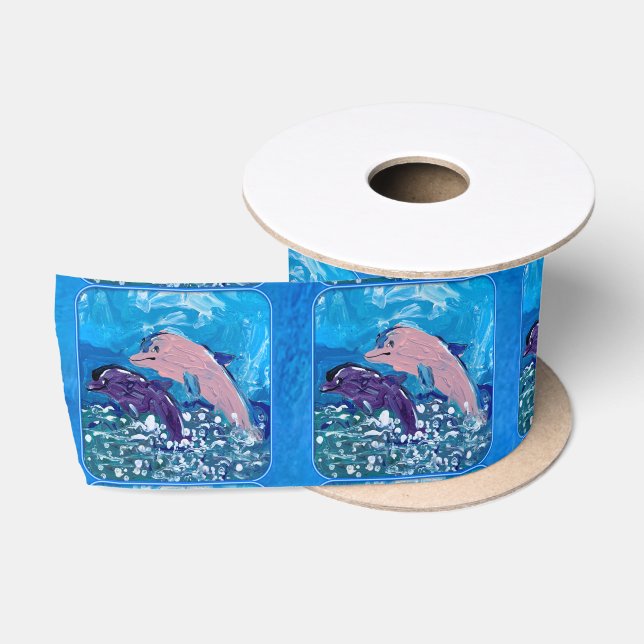 Delphine "Kunst von Kindern" Satinband (Spule)