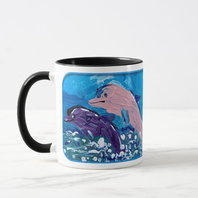 Delphine "Kunst von Kindern" Tasse (Links)