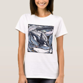 Delphine, orcas, belugas und Narvales, T-Shirt