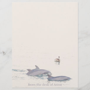 Delphine Pelican Personalisiert Letterhead