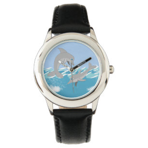 Delphine Schwimmen im Ozean Armbanduhr