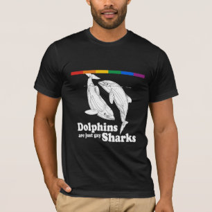 Delphine sind gerade homosexuelle Haifische T-Shirt