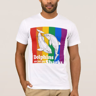 Delphine sind gerade homosexuelle Haifische T-Shirt