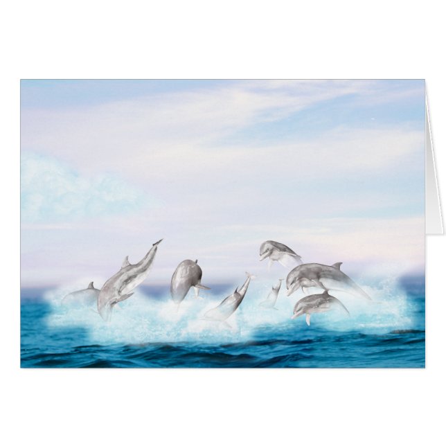 Delphine springen (Vorderseite (Horizontal))