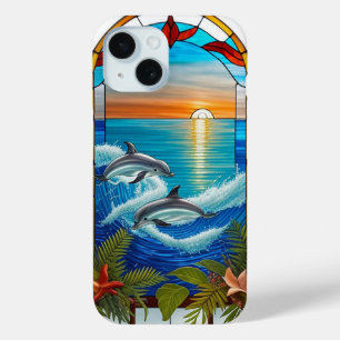 Delphine springen bei Sonnenuntergang im Ozean Case-Mate iPhone Hülle