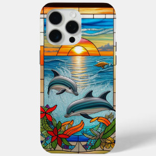 Delphine springen bei Sonnenuntergang im Ozean Case-Mate iPhone Hülle